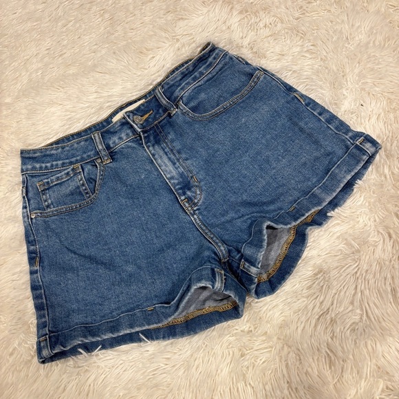 Pacsun Shorts High Rise Denim Jean Shorts Y2K Blue Size 29 - Picture 2 of 11
